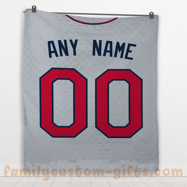Custom Premium Quilt Blanket Minnesota Jersey Baseball Personalized Quilt Gifts for Her & Him